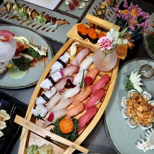 food, sushi and sashimi, sashimi, sushi