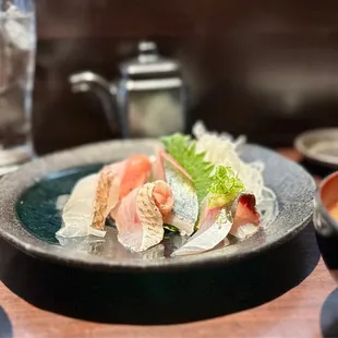 Fresh catch sashimi sampler