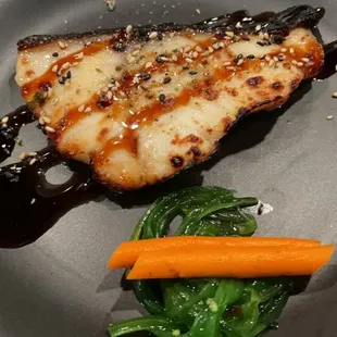 a plate of food on a table