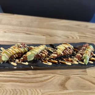 Spicy tuna crispy rice appetizer!