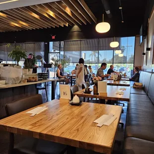 interior, sushi and sashimi