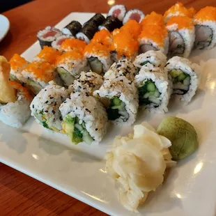 sashimi, sushi, sushi and sashimi, food