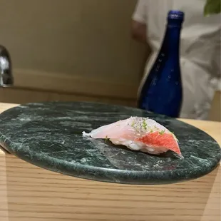 Golden eye red snapper