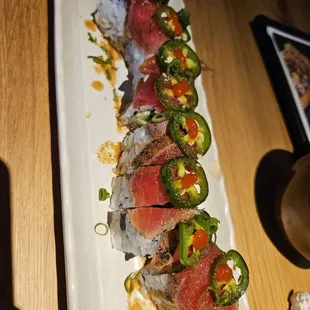 Chili tuna tataki