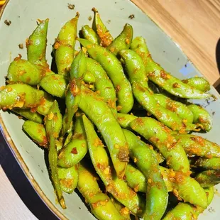 Garlic Edamame