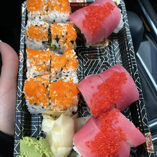 Tuna Roll &amp; Salmon Avocado Roll