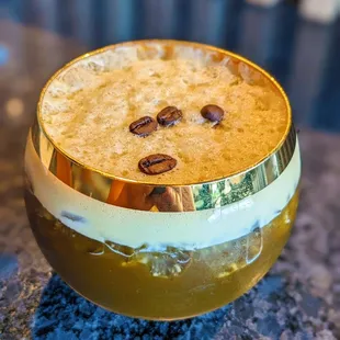 a close up of a dessert