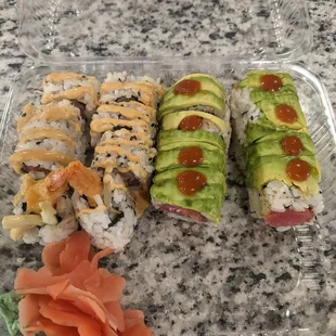 Crazy roll and florida roll