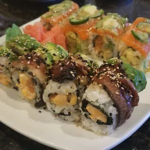 BOGO rolls - Fantasy Eel (front), Rock n Roll (back)