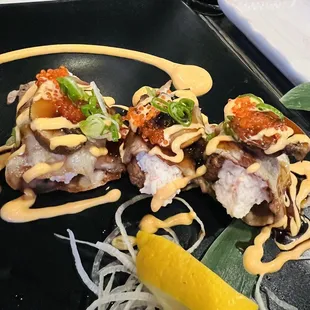 Mushroom Pork Belly Appetizer