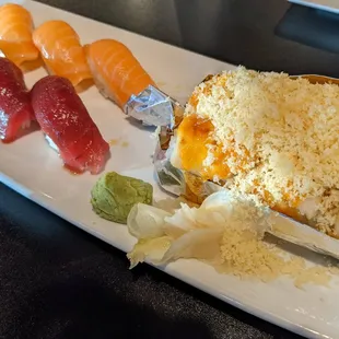 food, sushi, sushi and sashimi, sashimi