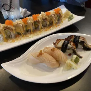 sushi, food, sashimi, sushi and sashimi