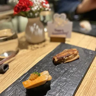 Eel piece is fishy not fresh