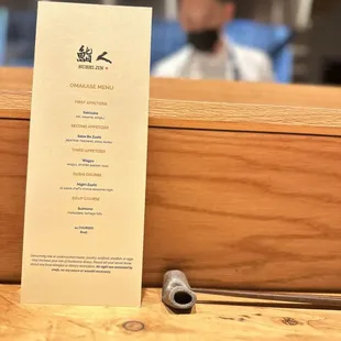 Our menu for the night:)