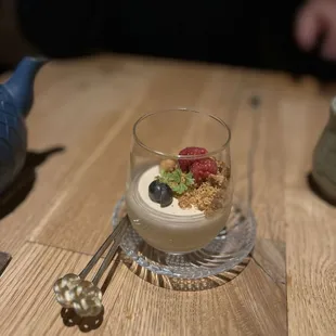Hojicha Panna Cotta