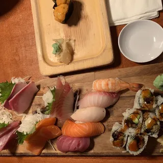 Jin Sushi (5 pc Nigiri 8 Sashimi 1 Roll)