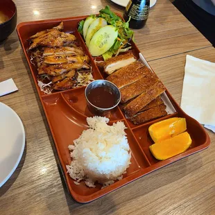 Chicken Teriyaki &amp; Chicken Katsu Bento Box