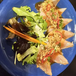 Fire Albacore Hamachi Sashimi