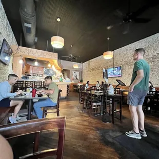 The inside of the restaurant