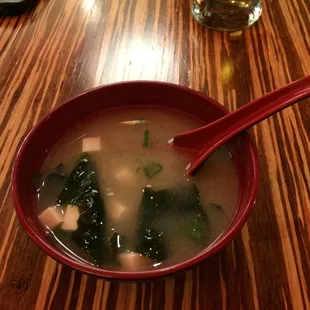 Miso soup! Pretty amazing stuff
