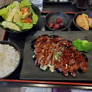 Teriyaki beef meal