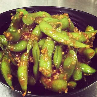 Spicy Garlic Edamame