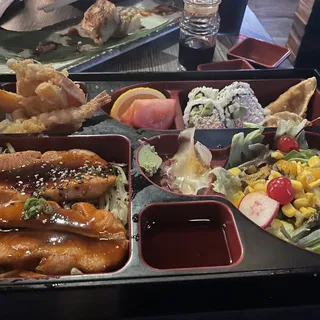 Salmon Teriyaki Bento Box Lunch Special