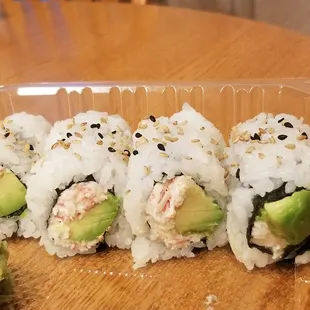 California II Roll - snow crab and avocado