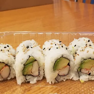 California Roll - imitation crab and avocado