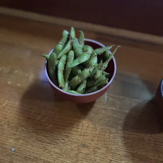Spicy Garlic Edamame