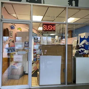 a sushi shop