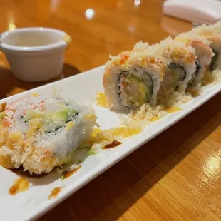 This is the crunchy shrimp roll.