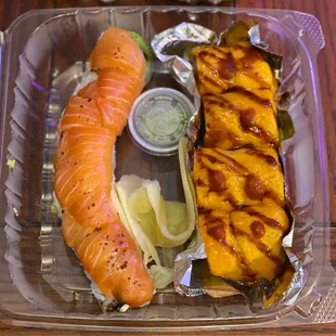 Sunset Roll &amp; Baked Salmon Roll