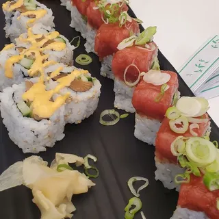 Salmon with Avocado Inside Out Roll