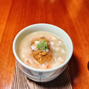 Chawanmushi with uni sea bass and snow crab