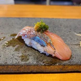 Spanish mackerel from Japan - part of the 12-piece omakase (April 15, 2022)