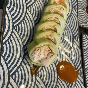 Caterpillar Special Roll (riceless sushi)