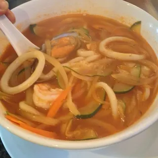 Spicy Seafood Noodles Soup