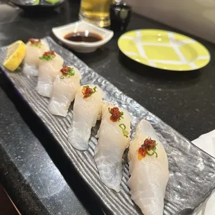 Halibut with chili oil