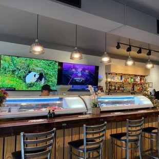 the sushi bar