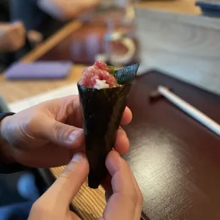 Handroll to start the Omakase course!