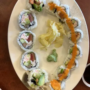 Kata Roll and Spicy Tuna Roll