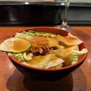 Salad that was included