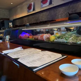The bar area