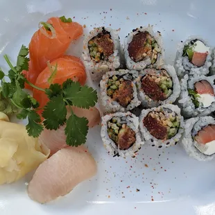 sushi, food, sashimi, sushi and sashimi