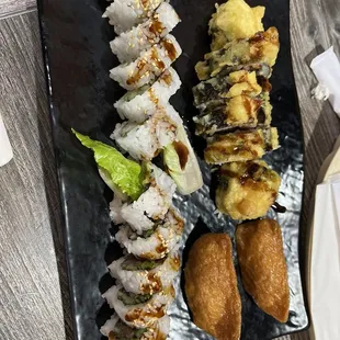 BBQ Beef Roll, Lobster Roll, Yellow Brick Roll, Inari Sushi