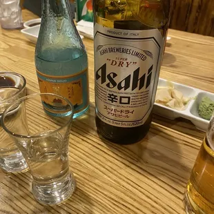 Asahi and kikusui