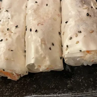 Delicious hand crab roll