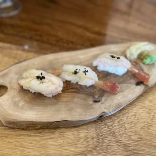 Sweet shrimp nigiri