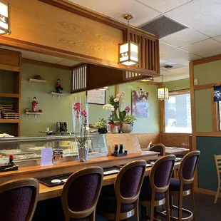 the interior of a restaurant